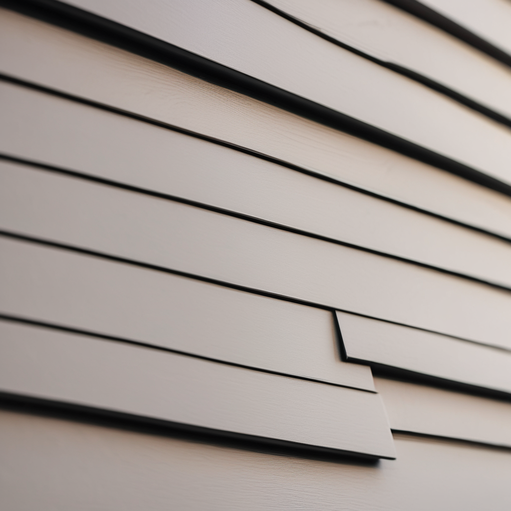 Residential exterior material showing quality siding detail and professional installation