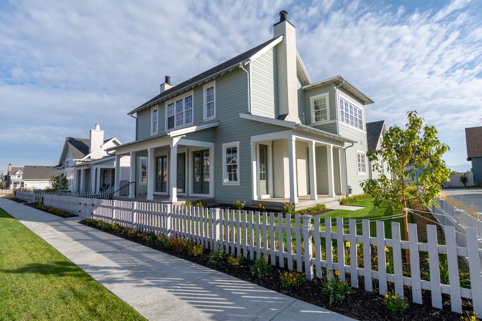 Two-story residential home from street view